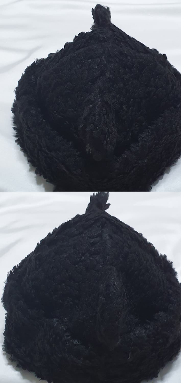 블랙 베이식스 베어 비니 뽀글이 곰돌이 벙거지 모자  상품이미지5