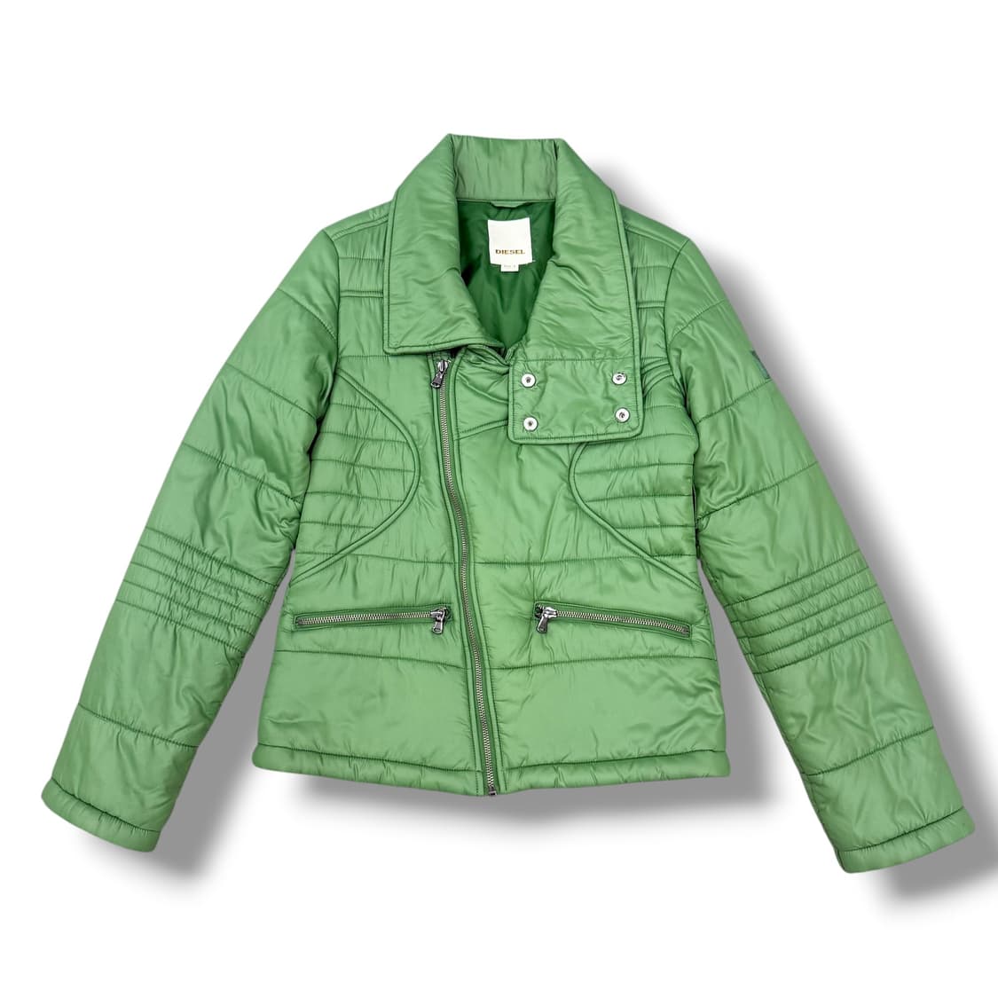 디젤 빈티지 바이커 하이넥 경량패딩 상품이미지1