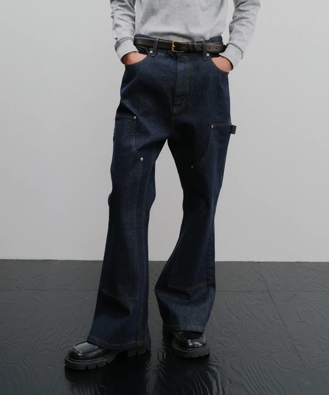 IEY 이에이 생지 플레어 부츠컷 데님 팬츠 M 상품이미지1