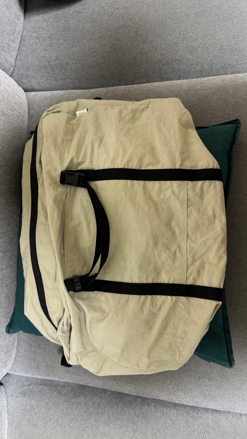 에메모 가든 보스턴 백 나일론 슬러브 095 그레이지 새상품 상품이미지7