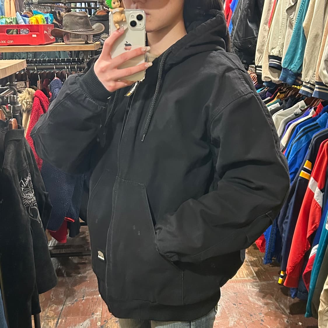 [HI]  berne 후드 자켓 블랙 상품이미지4