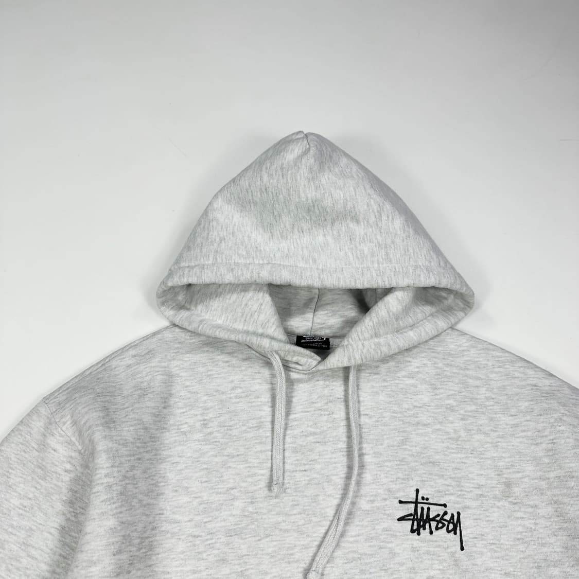 스투시 베이직 백로고 오트밀 후드티 (M) 상품이미지1