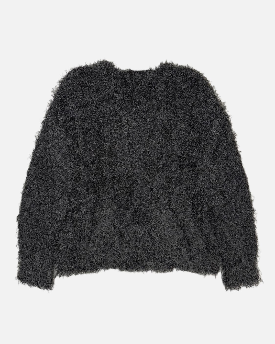 grunge charcoal hairy cardigan 상품이미지4