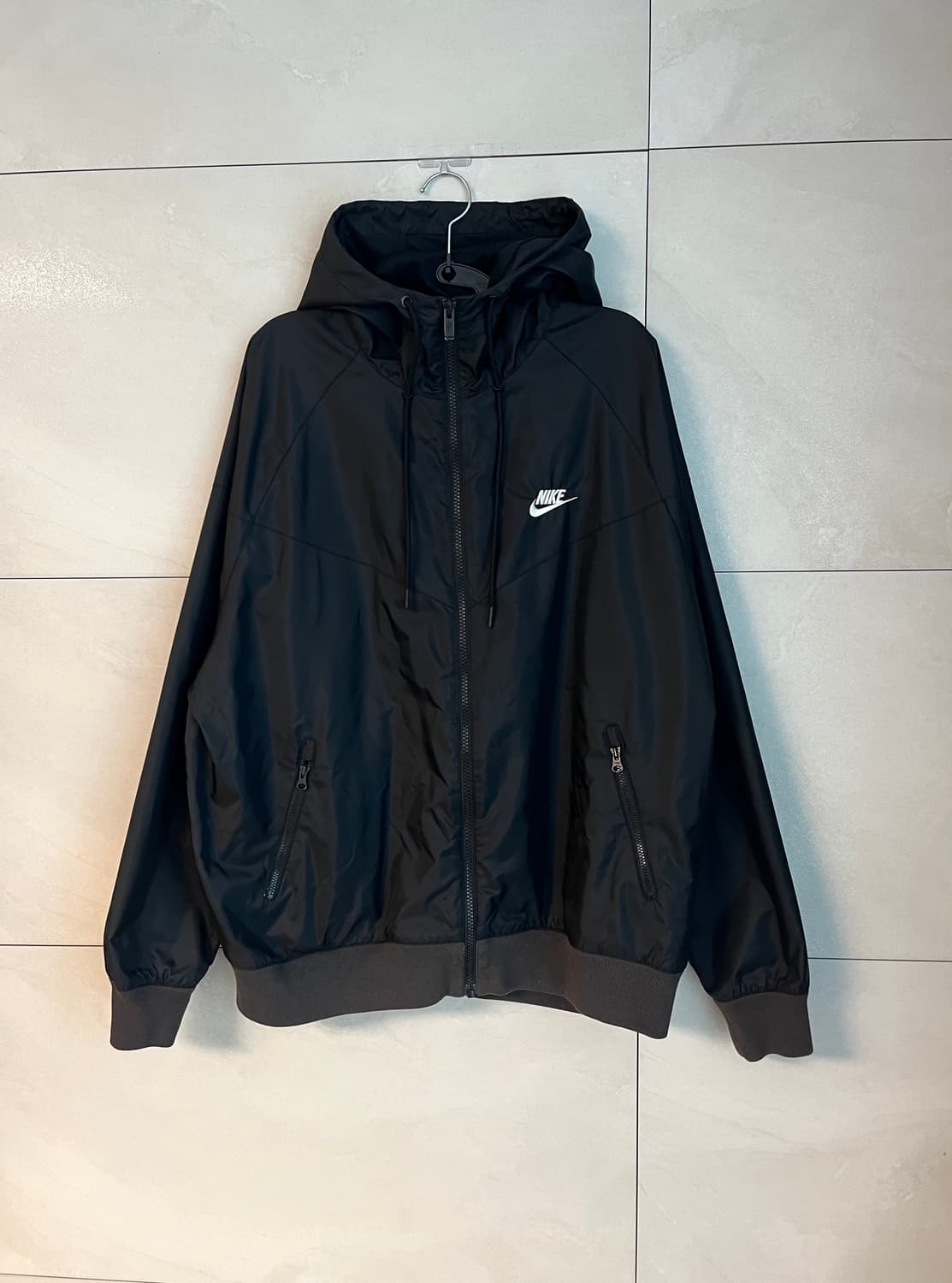 [XL/105] 나이키 윈드러너 후드 바람막이 블랙 상품이미지3