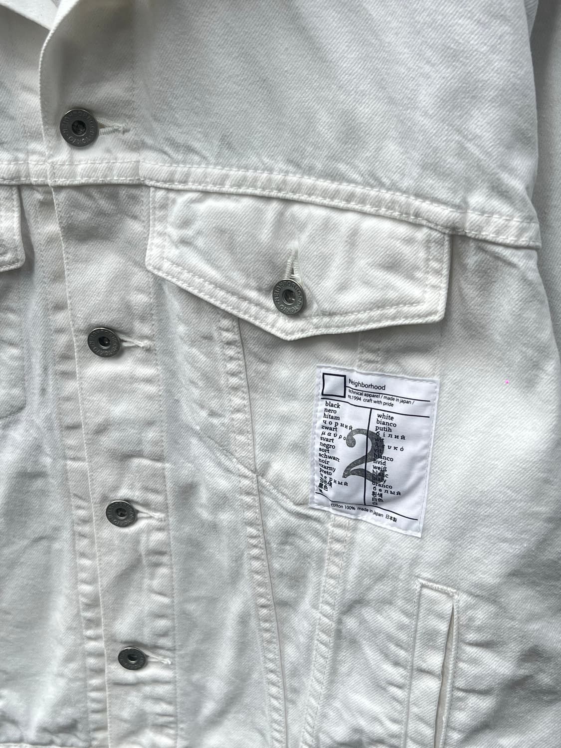Neighborhood Type4 White Denim Jacket 상품이미지2