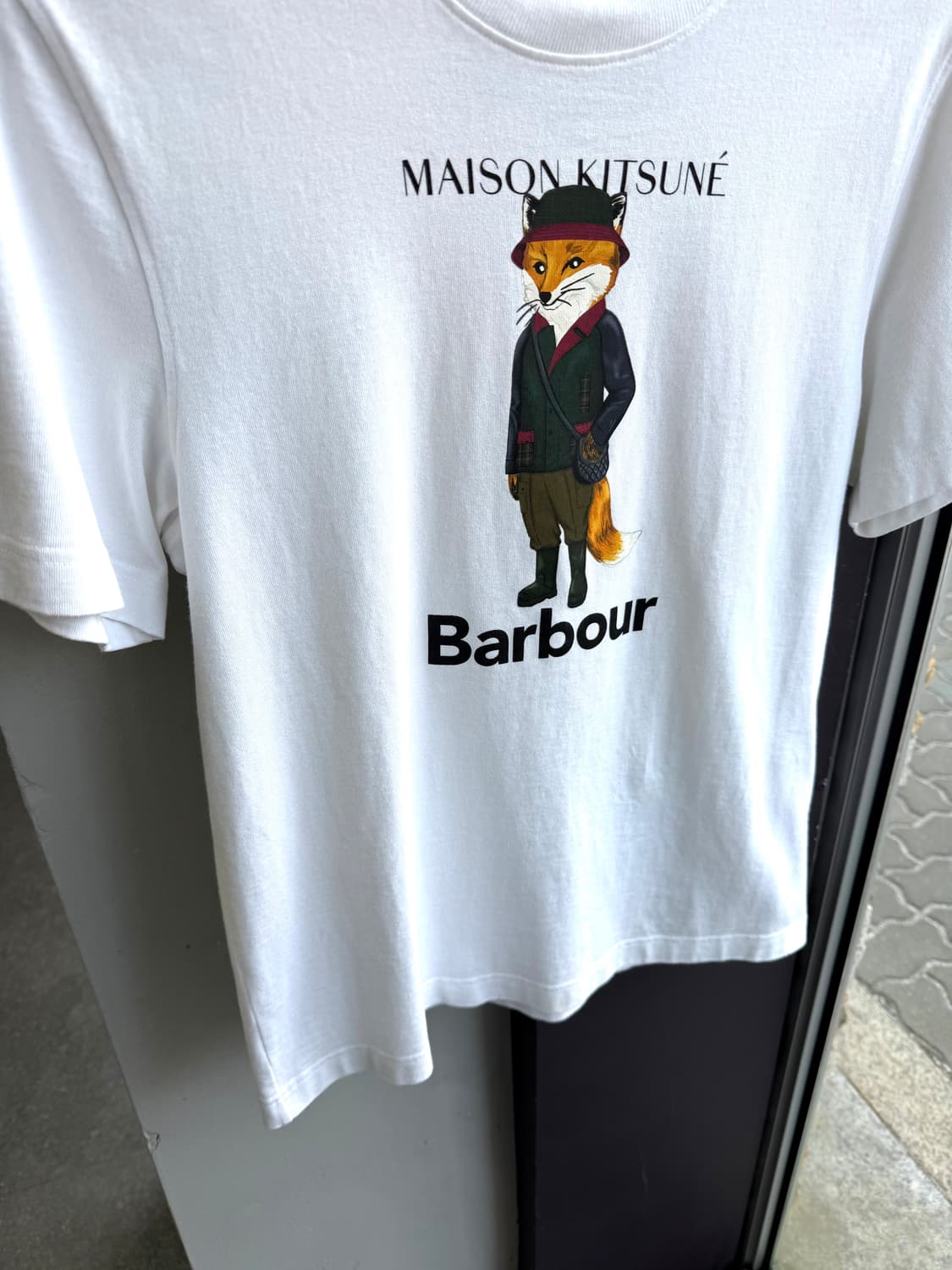 S/ 메종키츠네 X 바버 23FW 폭스 반팔 상품이미지5