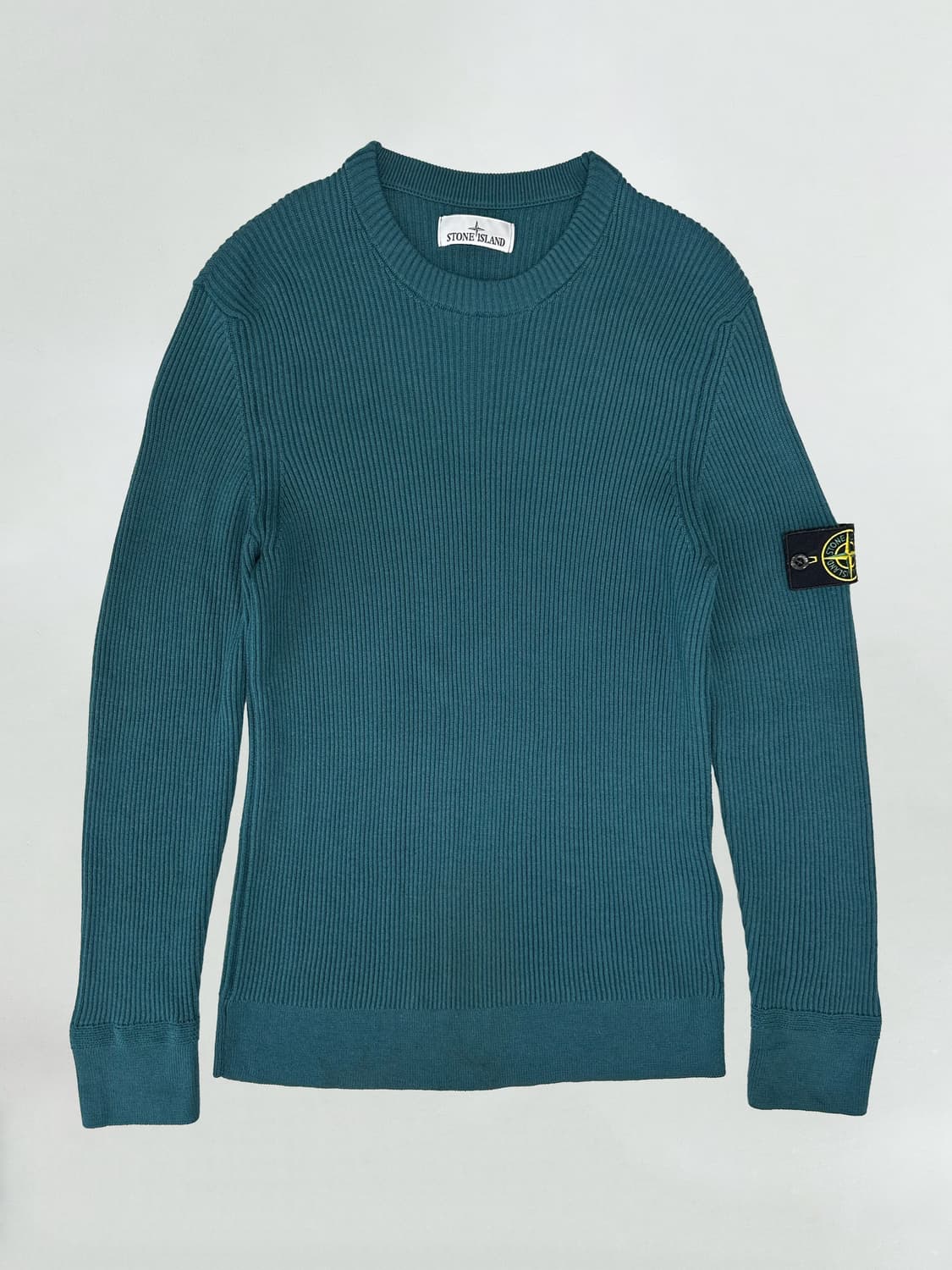 스톤아일랜드 풀 립 울 크루넥 니트 딥 제이드 상품이미지1