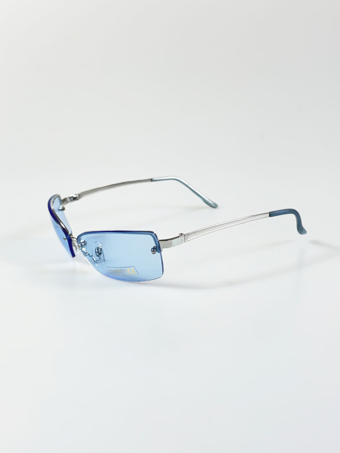 I.COM 무테 스퀘어 블루 틴트 빈티지 데드스탁 선글라스 상품이미지3