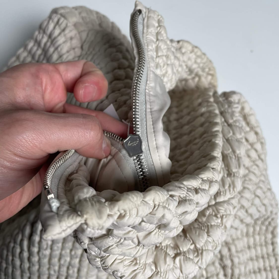 Allegri 화이트 앰보싱 집업 자켓 상품이미지9