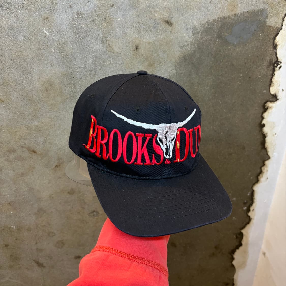 90s USA 빈티지 밴드 브룩스 앤 던 트러커 볼캡 모자 밴드티 상품이미지3