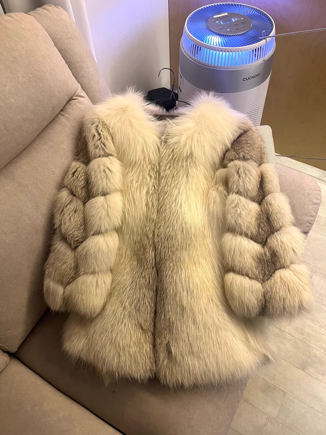 사가폭스 퍼자켓 최상급 sagafox 폭스퍼코트 폼폼이 상품이미지5