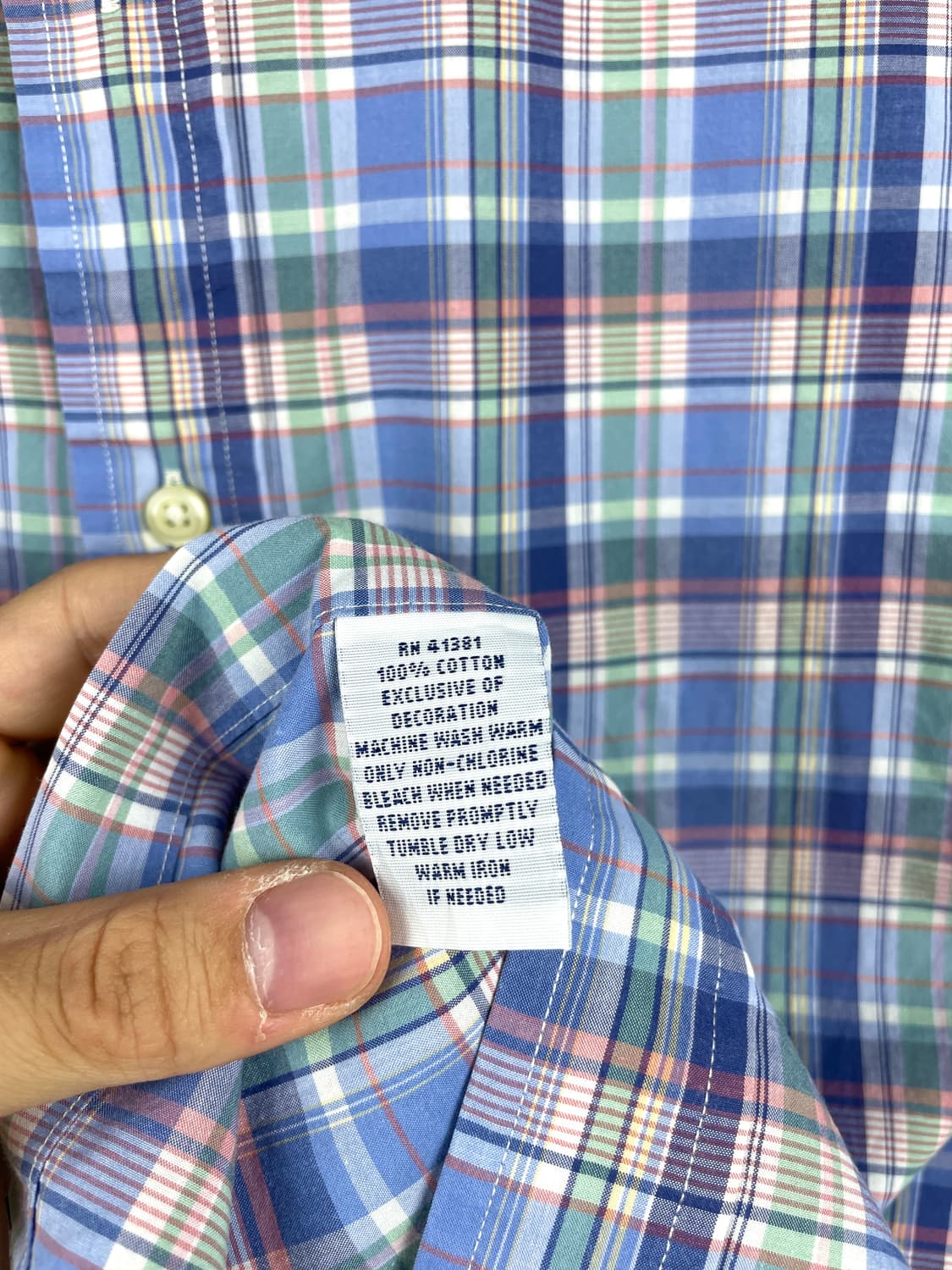 폴로 랄프로렌 파스텔체크 반소매셔츠 상품이미지4