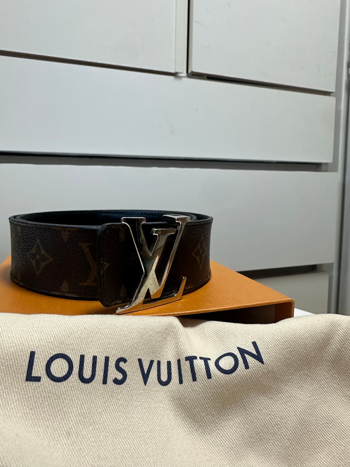 급처) 루이비통 모노그램 리버서블 벨트 85 풀박스 정품 상품이미지1