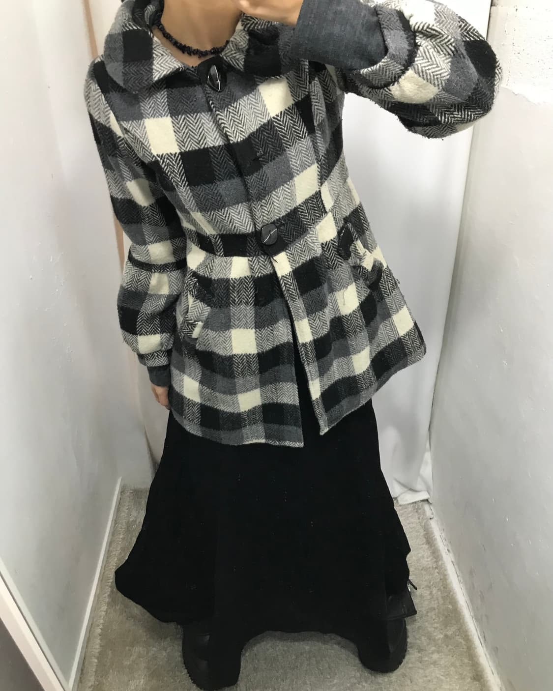 🫧큐트 체크 코트 코디 세트 🫧 상품이미지3