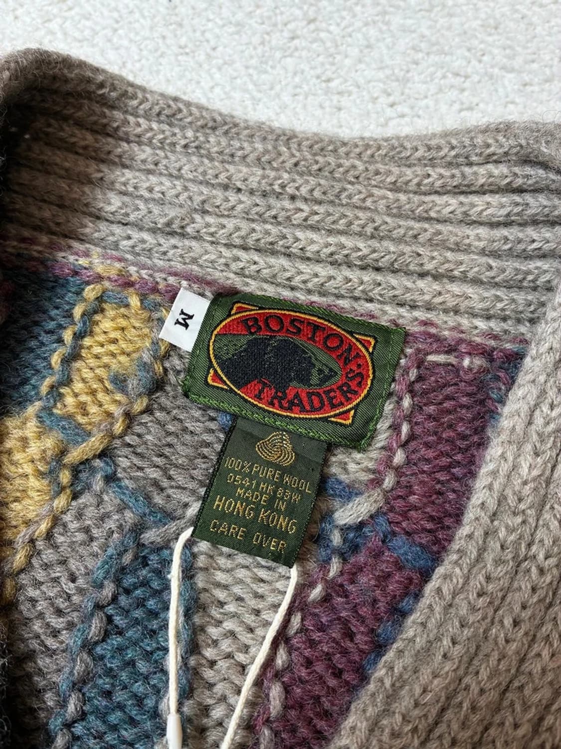보스턴트레이더스 80's 퓨어 울 자카드 니트 PN7968 상품이미지5