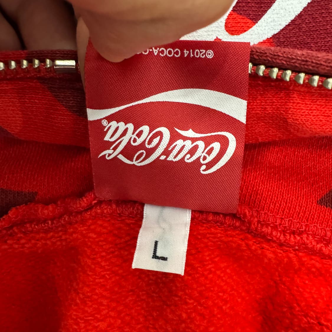 L BAPE 베이프 x 코카콜라 적계 후드 집업  상품이미지8