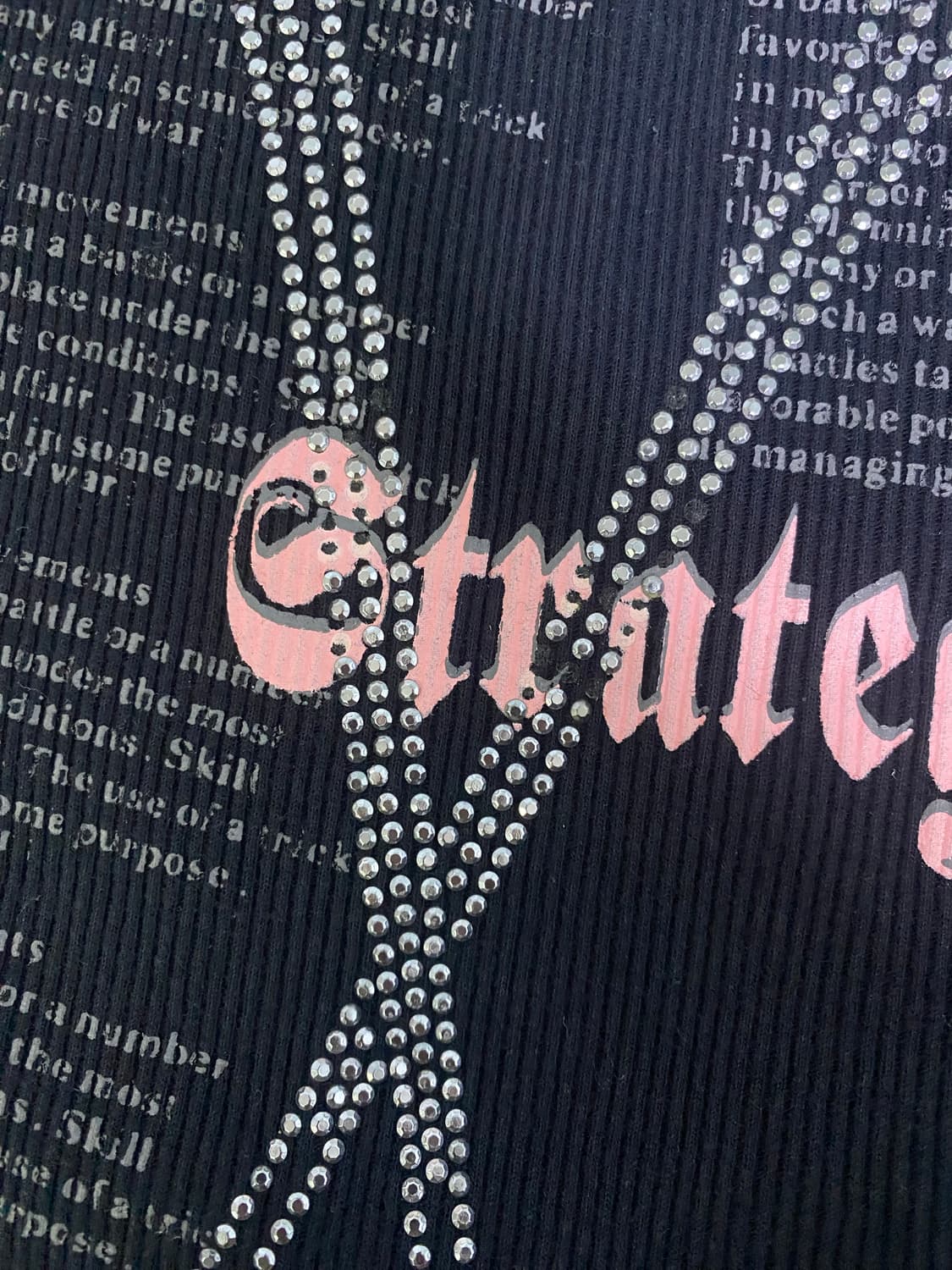 펑크 갸루 큐빅 빈티지 나시 상품이미지4