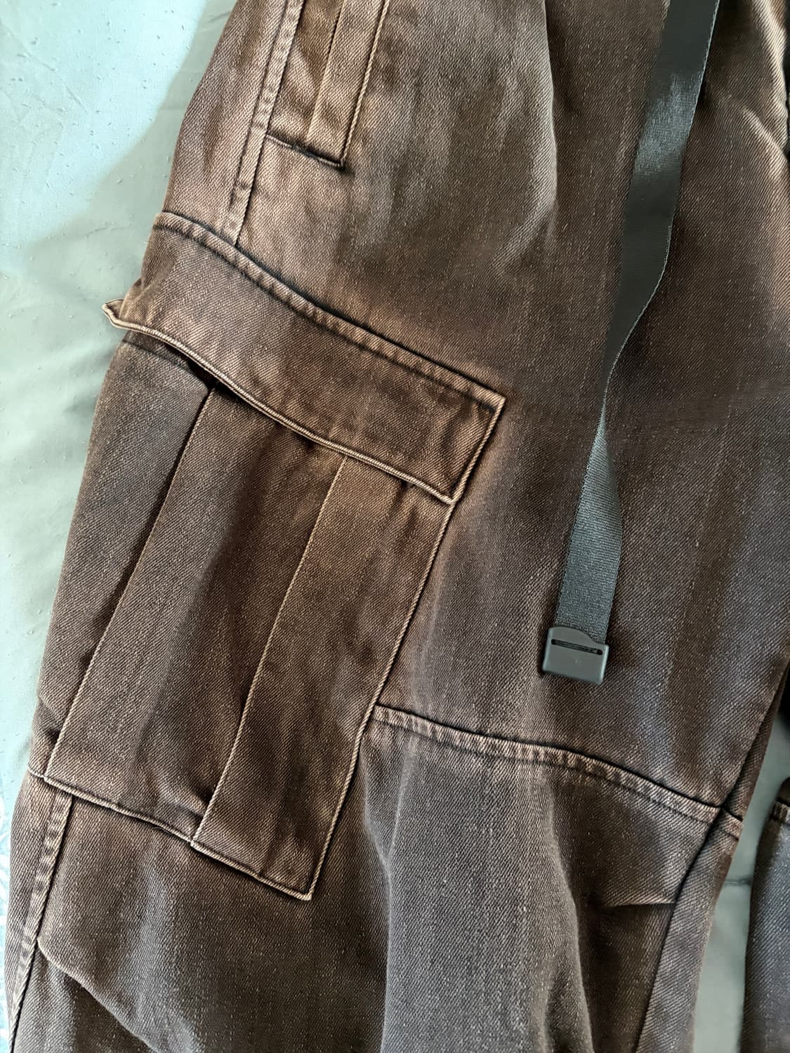 해칭룸 밀팬츠 워시드 블랙 — 1사이즈 상품이미지2