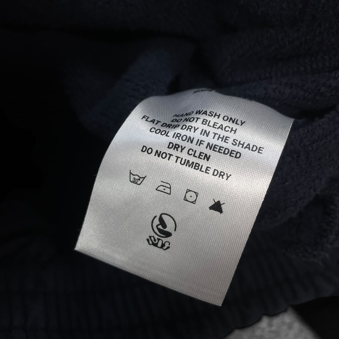 선데이오프클럽 3d 베어 헤비웨이트 후드티 네이비 상품이미지5