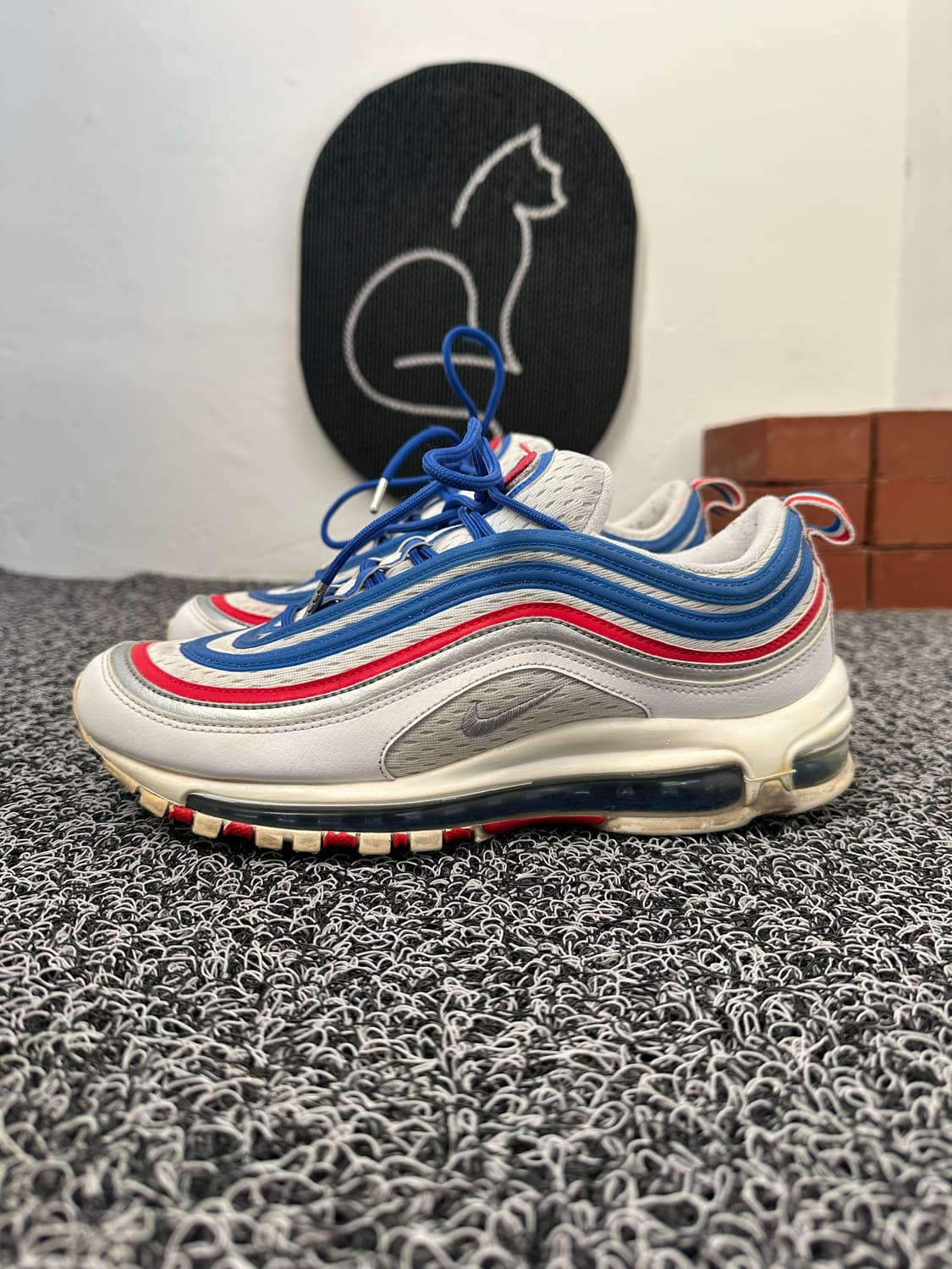 나이키 에어맥스 97 흰파빨 260mm 상품이미지1