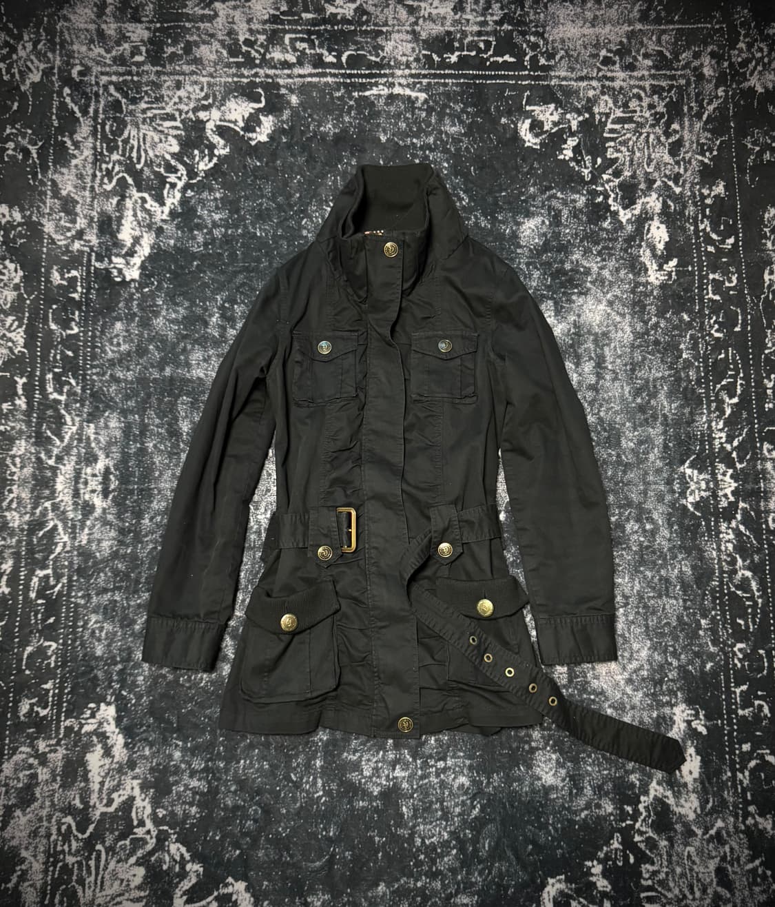 00s Style Black Long Jacket 상품이미지1