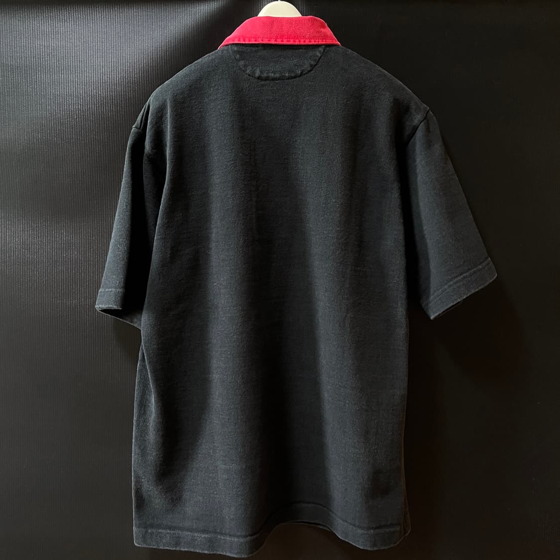 L) 90s 바바리안 Made in Canada 럭비 셔츠 블랙 상품이미지6