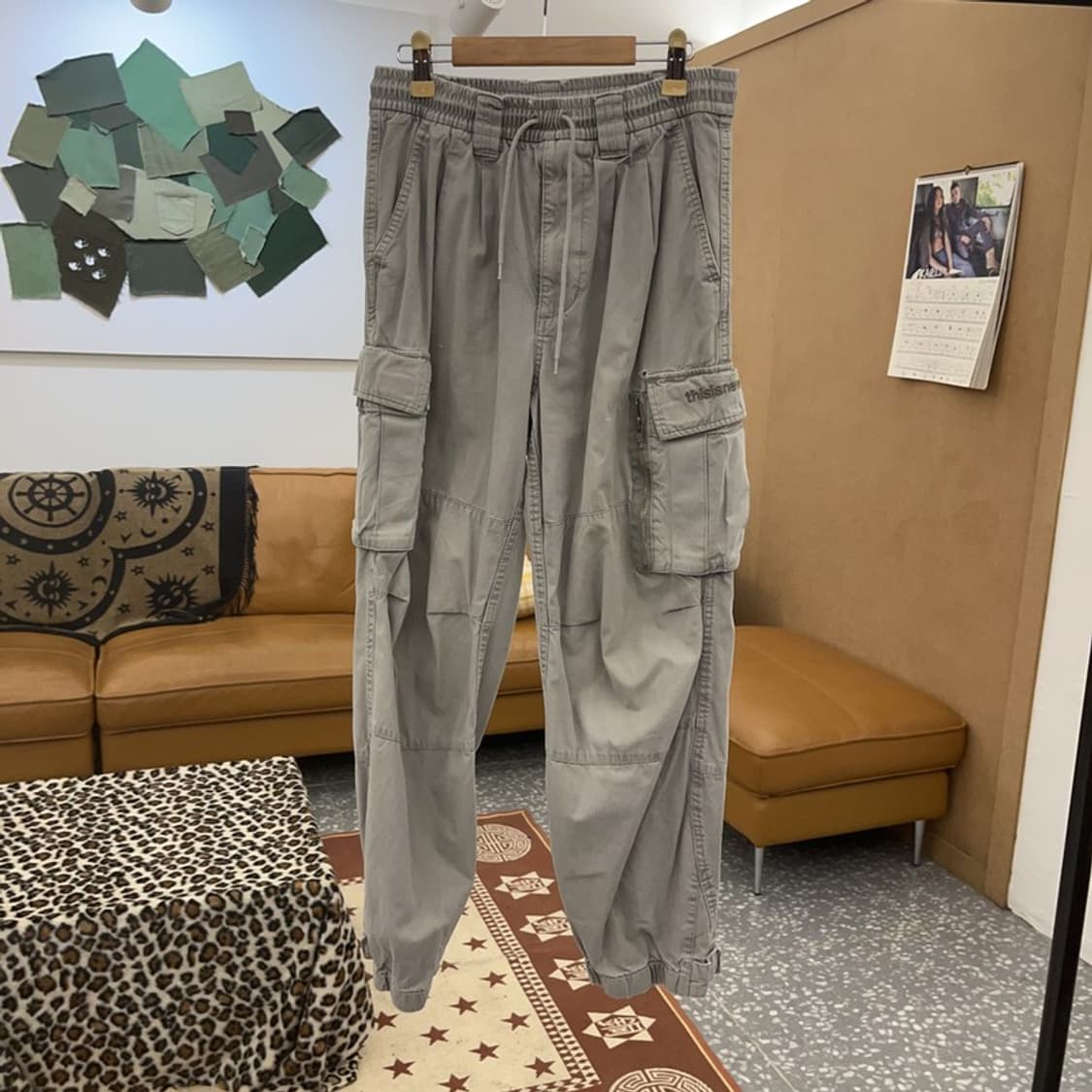 디스이즈네버댓 스트릿 힙합 밴딩 조거 카고팬츠 S C09212 상품이미지3