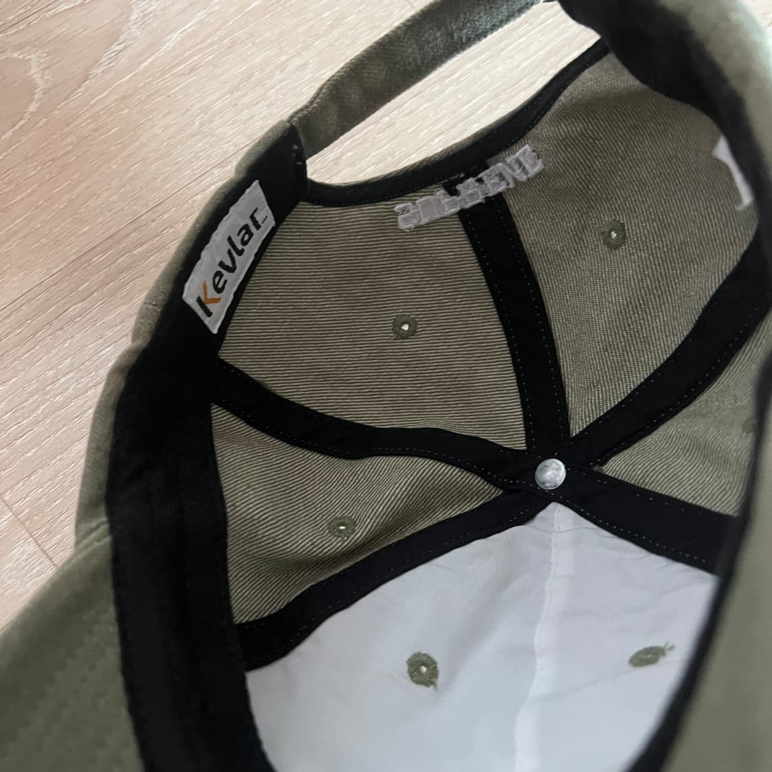 슈프림 케블라 데님 S 로고 6-패널 캡 올리브 - 22SS 상품이미지4