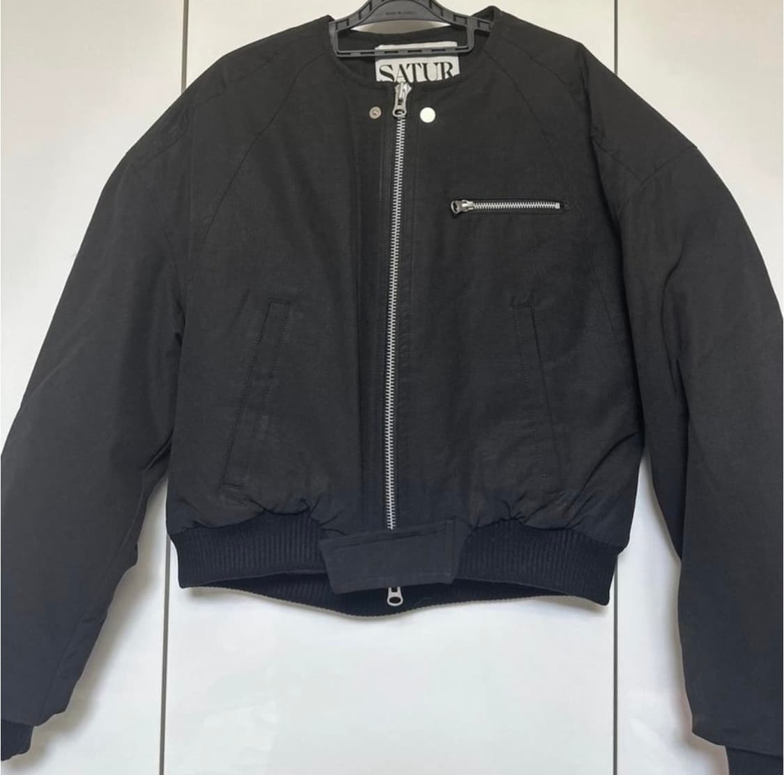 세터 블랙 경량봄버 자켓 상품이미지2