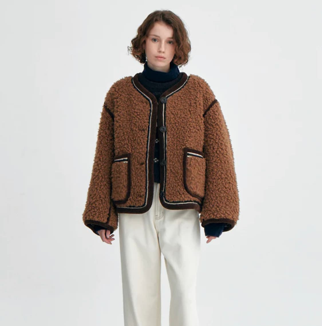 비이커 시어링 브라운 자켓  상품이미지7