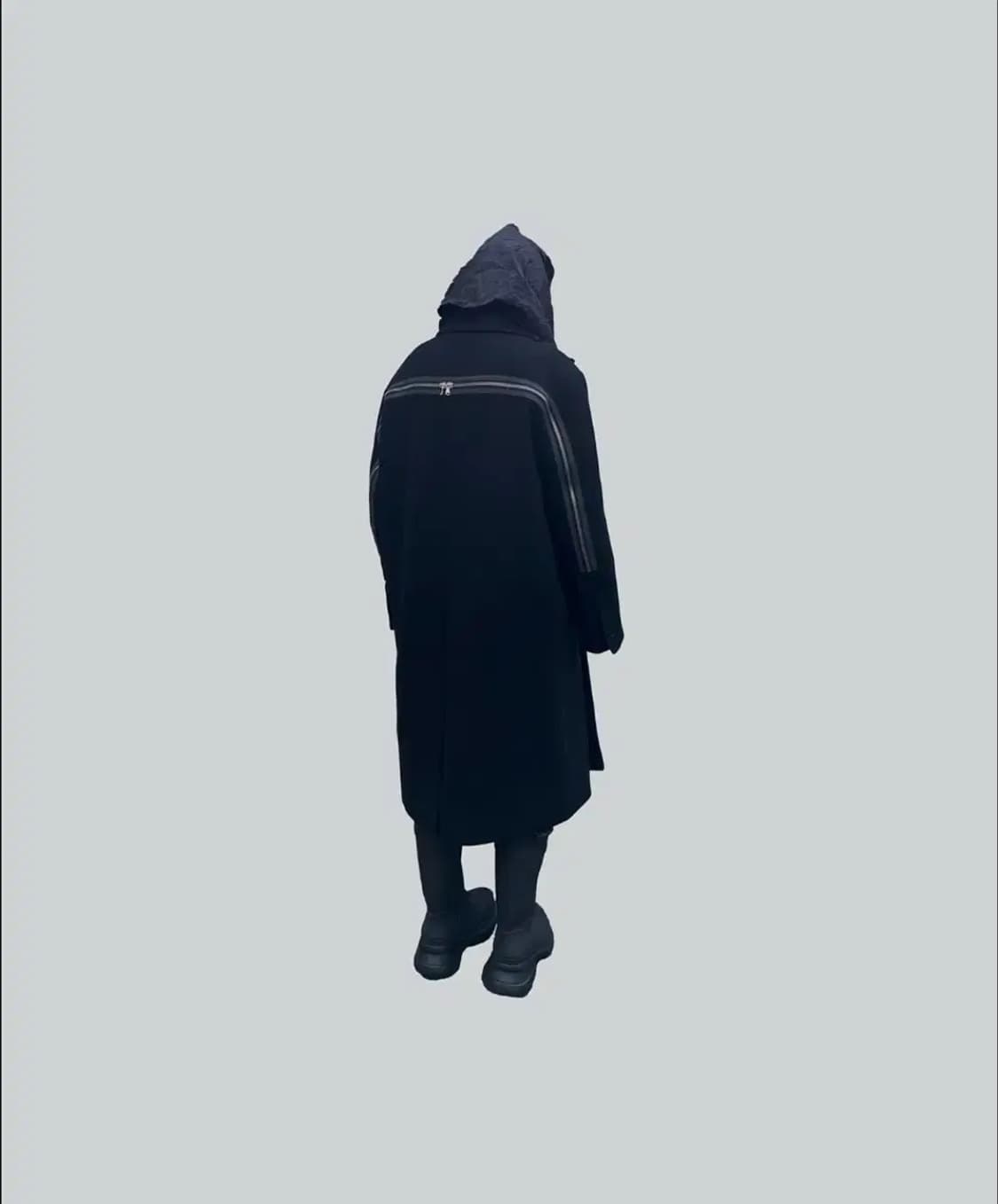 그레일즈 백 지퍼 더블 블레스티드 코트 (2) / 현 프로토콜 인덱스 상품이미지1