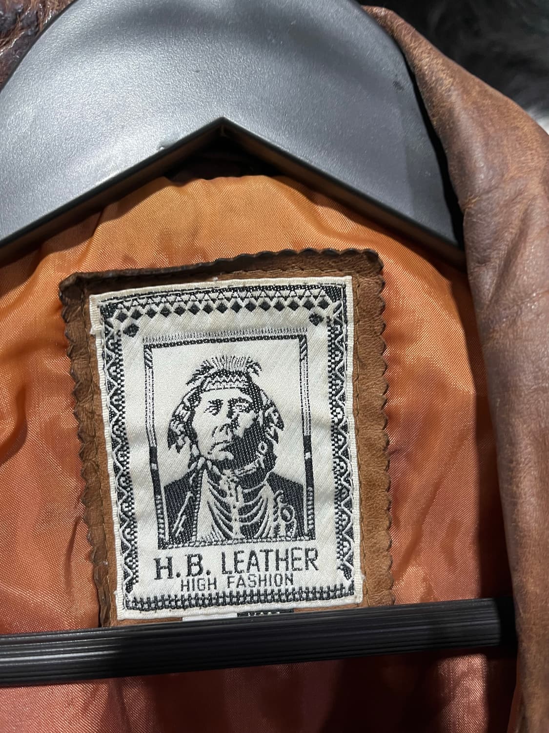 브라운 리얼 레더자켓 상품이미지3