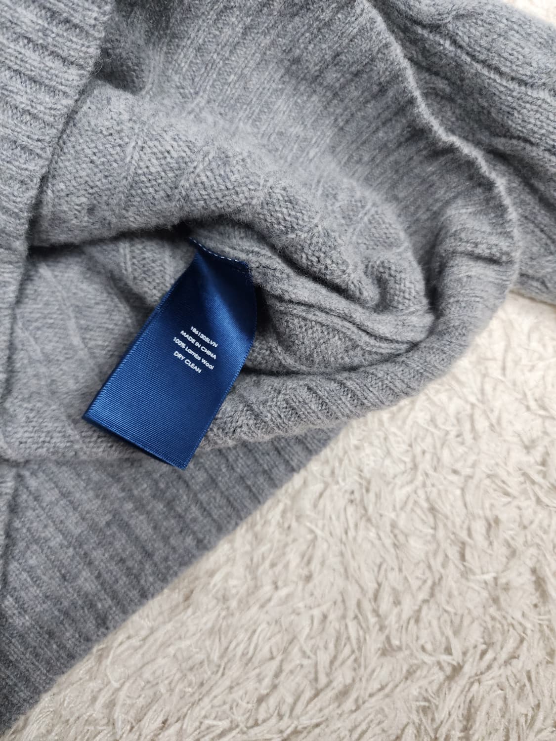 랄프로렌 스포츠 여성 v넥 울 니트 그레이 s (폴로) 상품이미지5