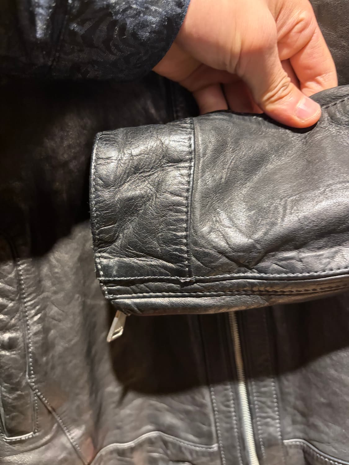 Single sheep skin biker jacket / 양가죽 바이커 상품이미지8