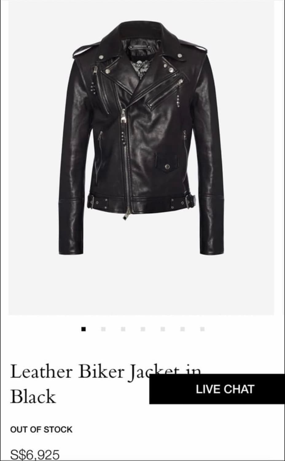 알렉산더 맥퀸 22fw 더블라이더 레더자켓 상품이미지6