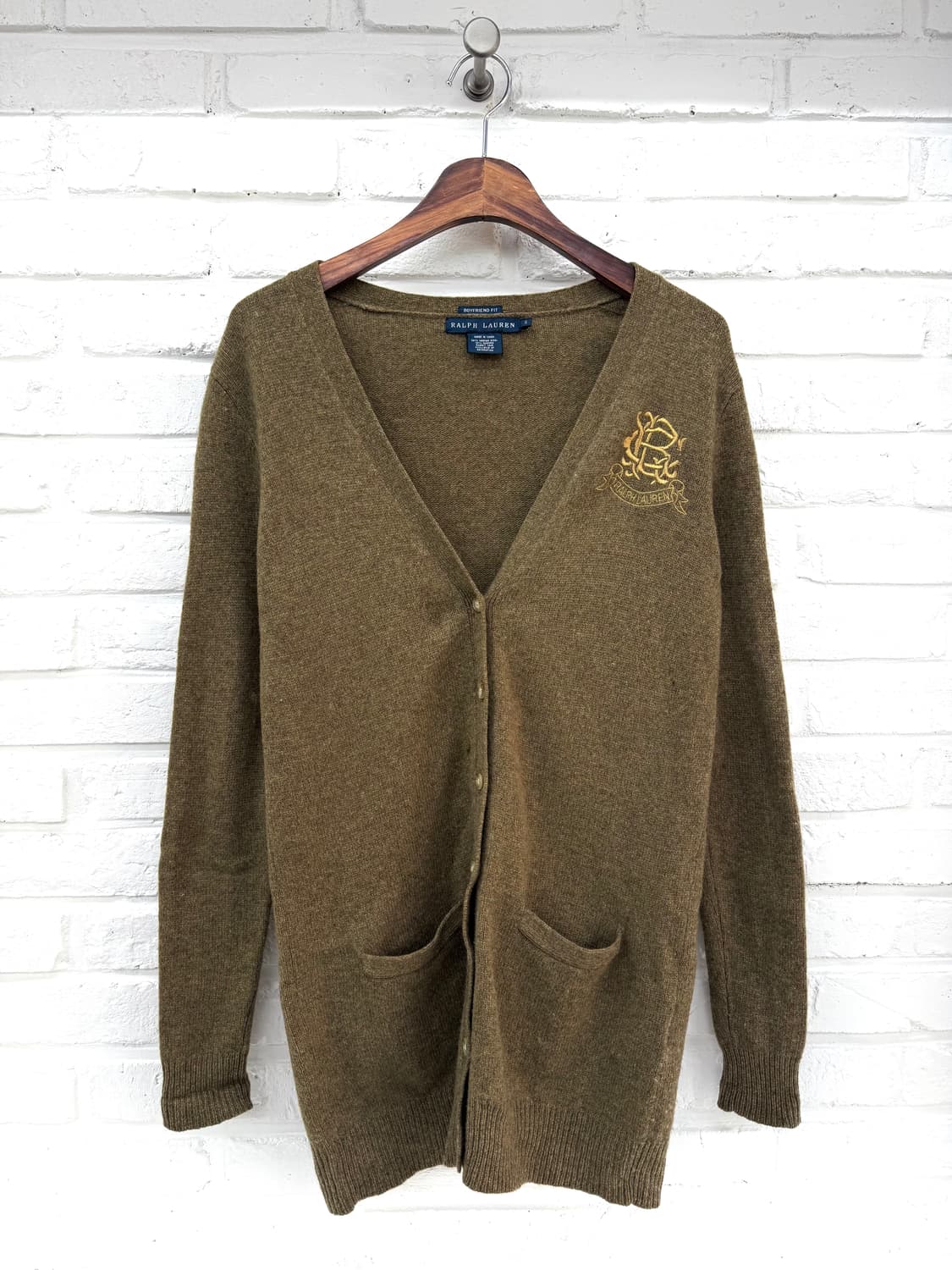 랄프로렌 카키 보이프렌드핏 가디건 상품이미지3