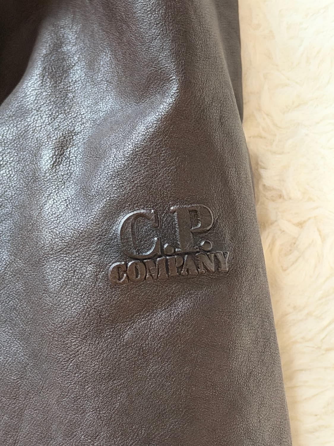 CP컴퍼니 고글 램스킨 레더 자켓 상품이미지5