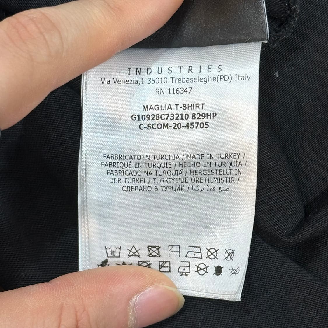 XL 몽클레어 빅로고 블랙 반팔티 상품이미지6