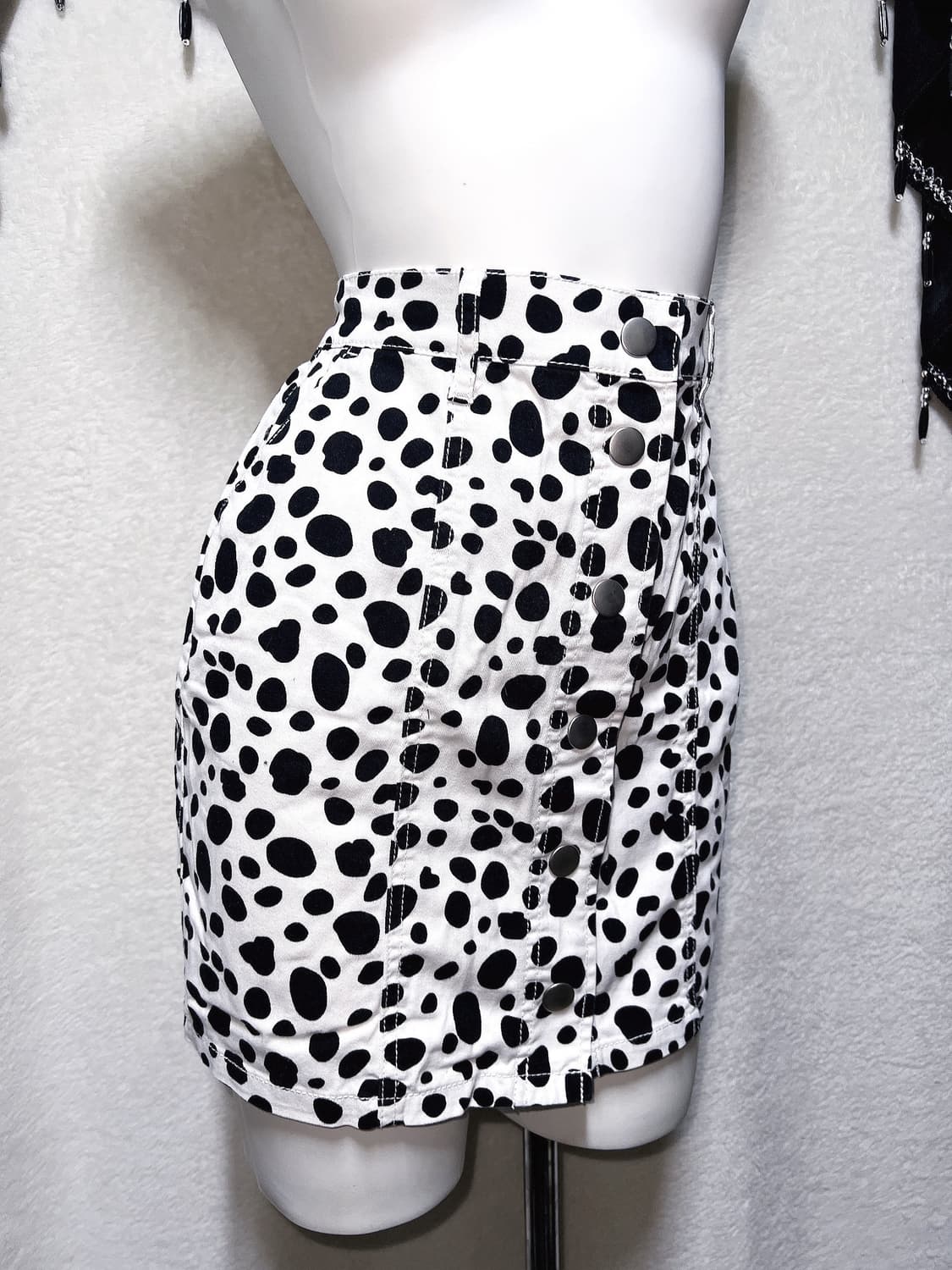 달마시안 도트 카우 호피 미니스커트 치마 y2k 와투케 펑크 키치 갸루 상품이미지1