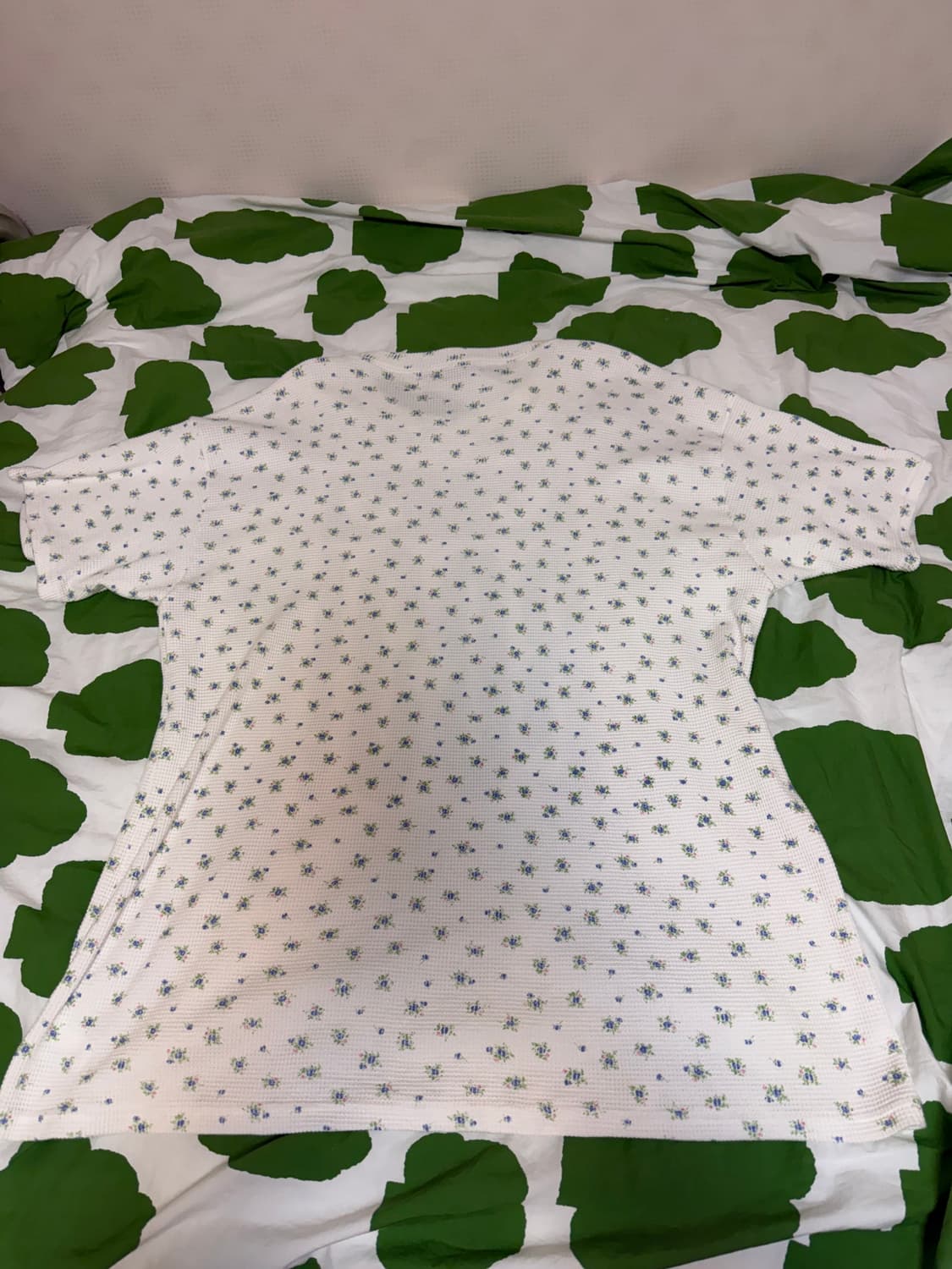 샵페어리 cat's flower waffle top 와플 반팔 상품이미지3