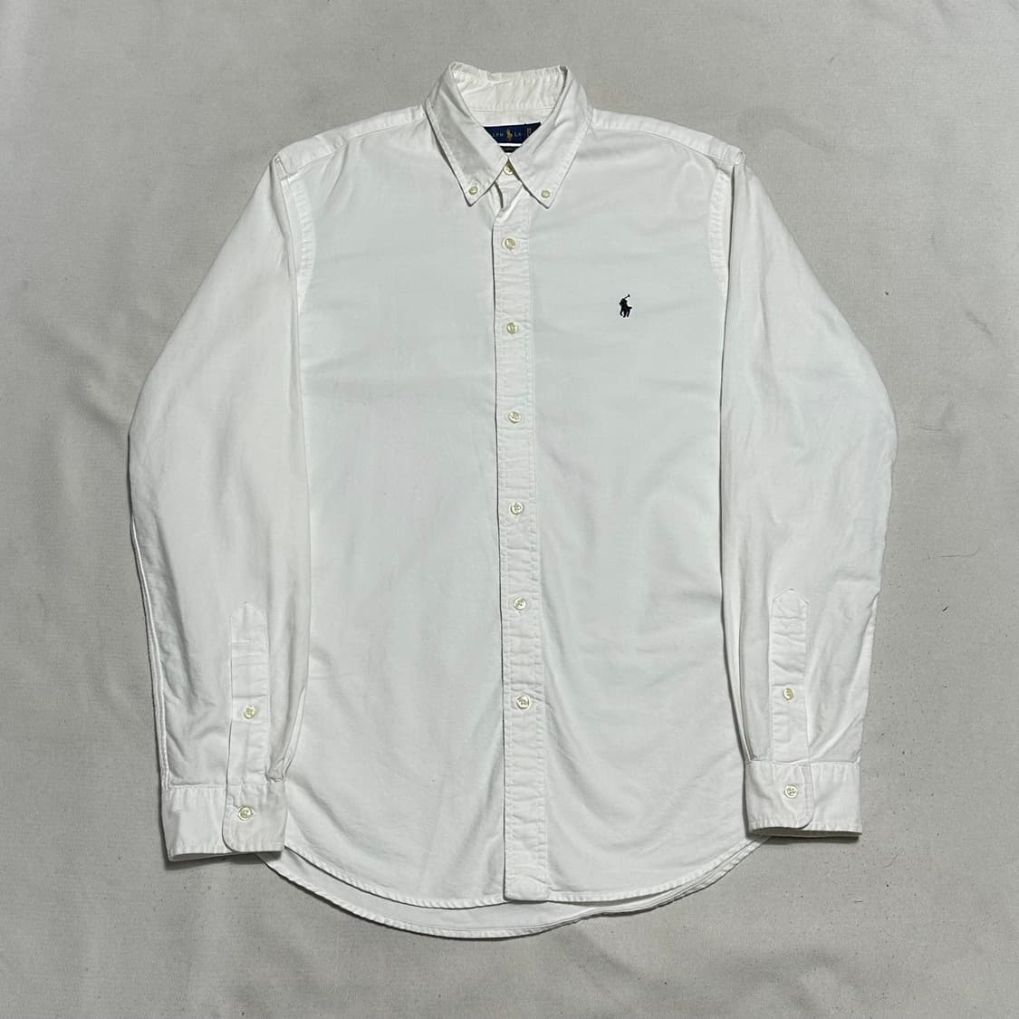 M 폴로랄프로렌 네이비 포니 화이트 코튼 셔츠 상품이미지2