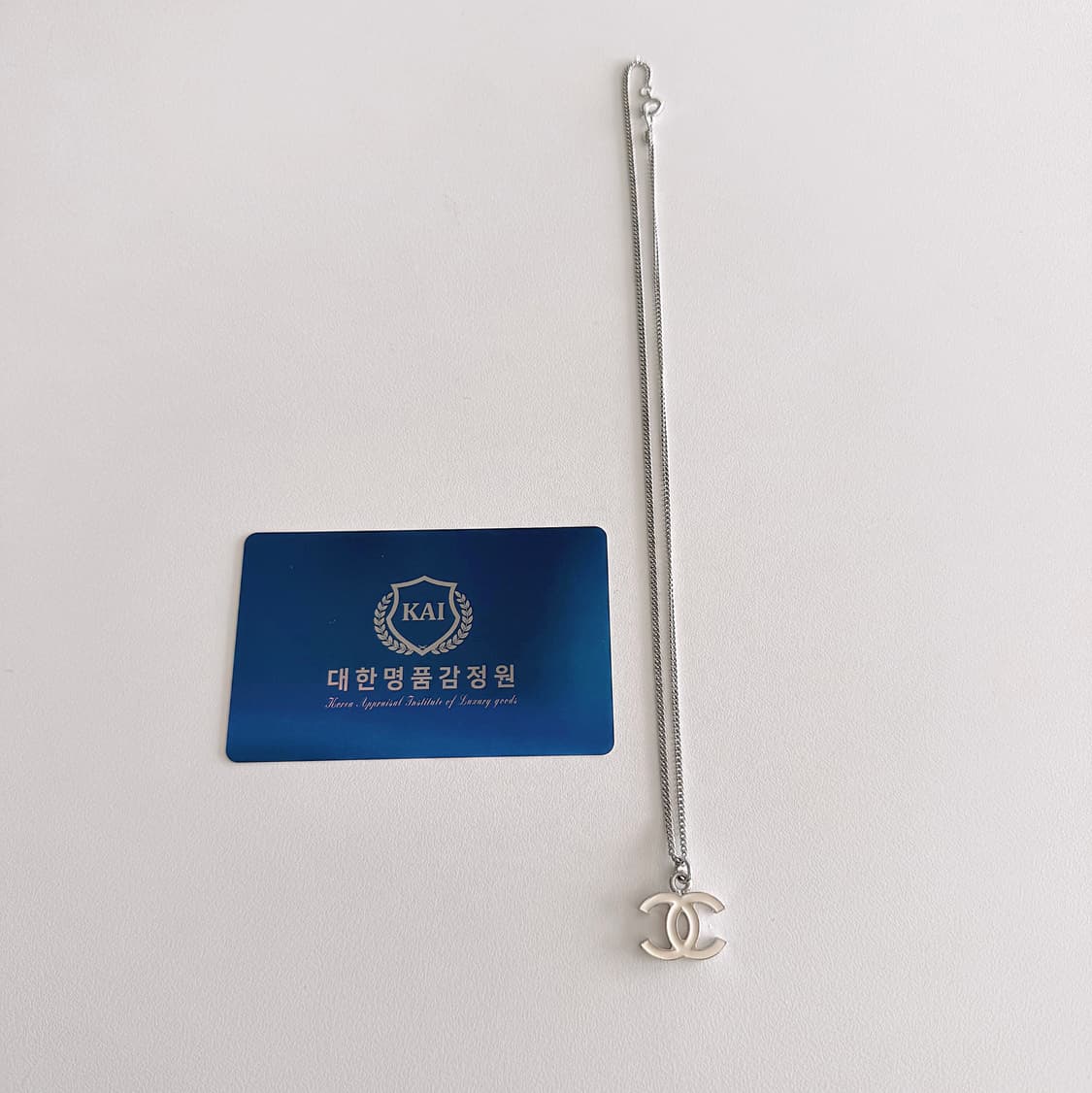 빈티지 샤넬 CC 목걸이 아이보리 [감정서 포함] 상품이미지7