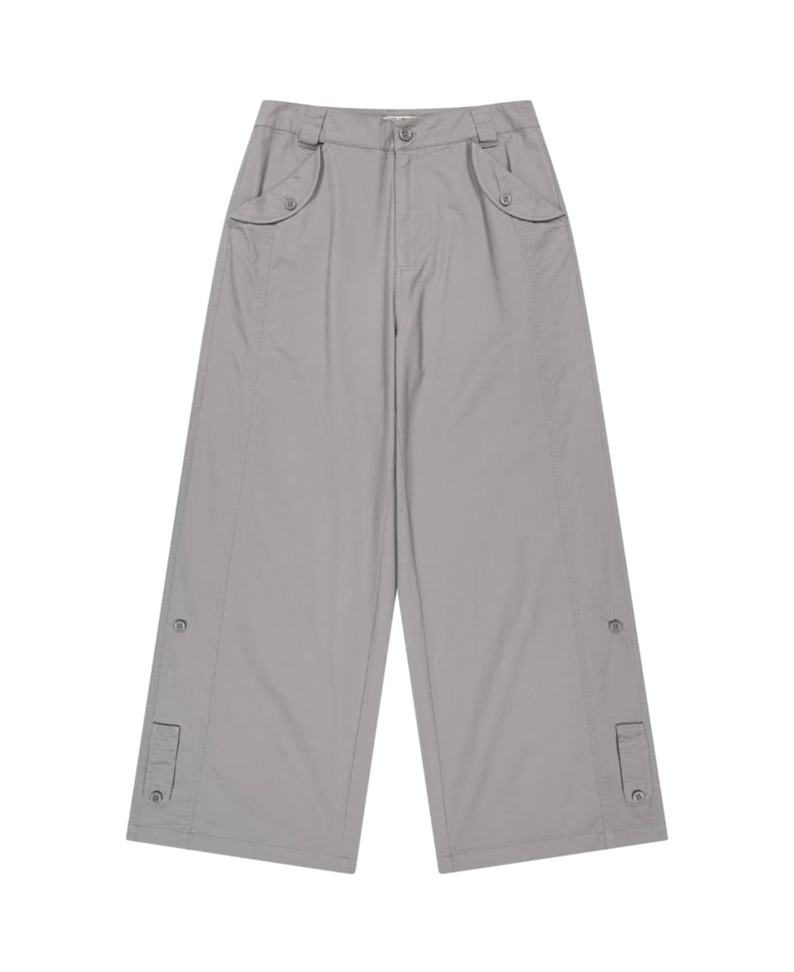 WASHED BUTTON TAB PANTS GREY  상품이미지1
