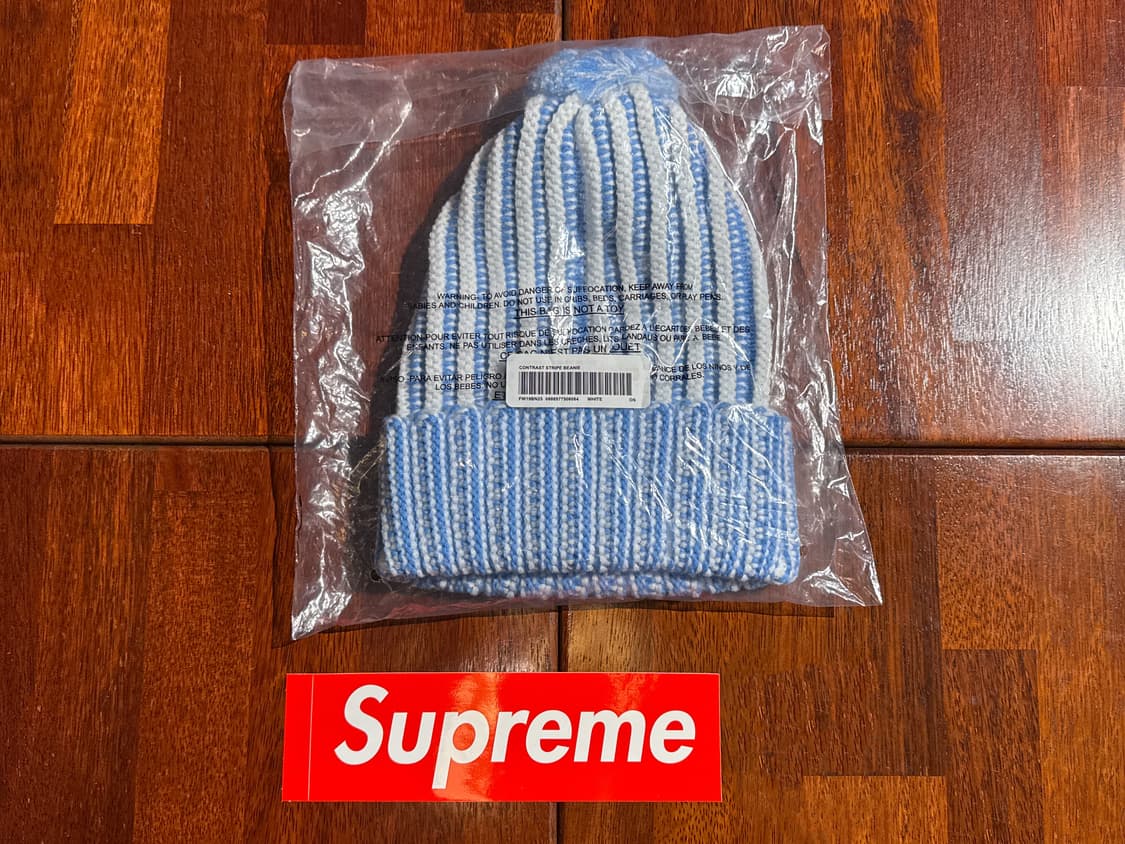 슈프림 비니 | Contrast Stripe Beanie 상품이미지2