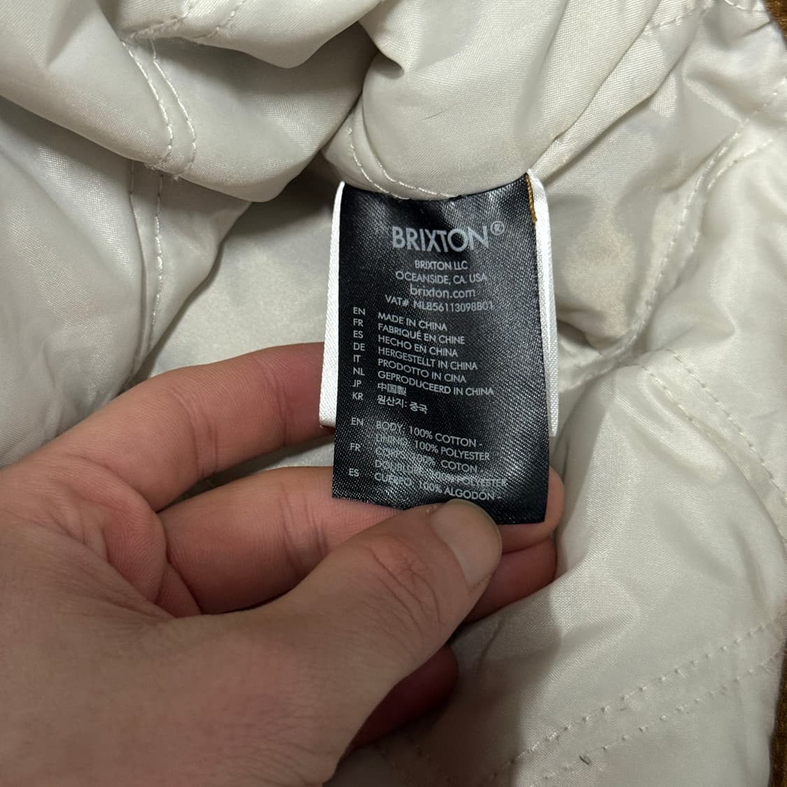 브릭스톤 캔버스 스웨이드 카라 디테일 퀼팅 덱 자켓 상품이미지8