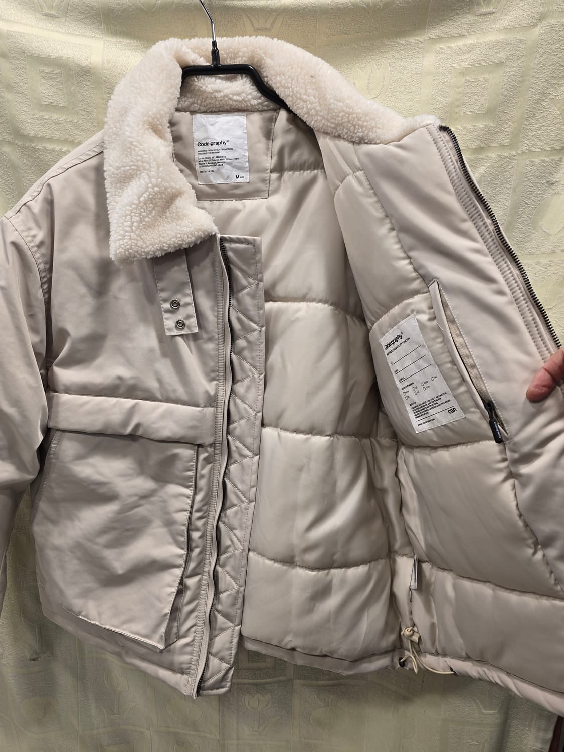 코드그라피 남성  퍼 칼라 패딩 숏패딩 점퍼 95 상품이미지6