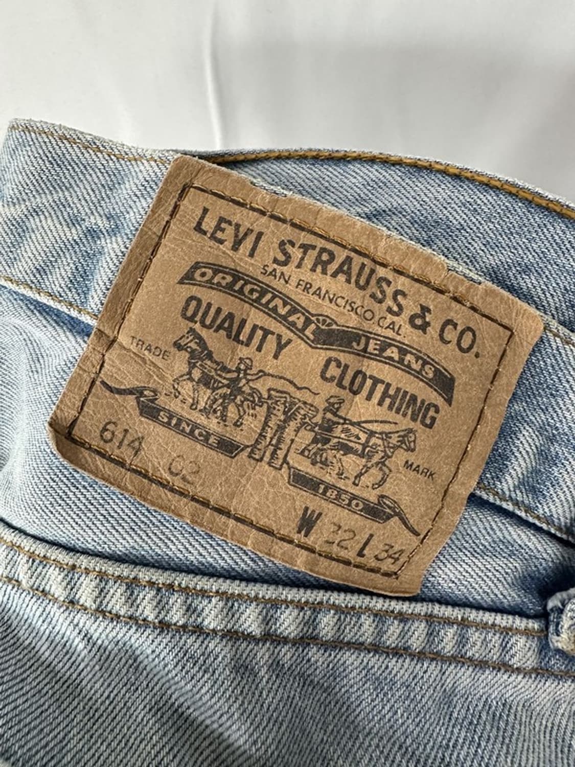 [W32L34] LEVI'S 리바이스614 90s UK 빈티지 오렌지탭 상품이미지7