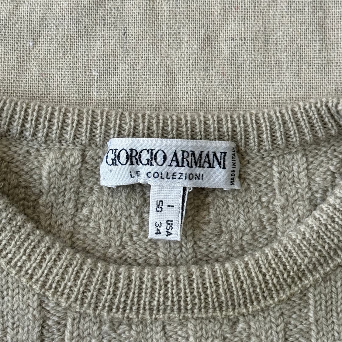 GIORGIO ARMANI 에스닉 자수 울 니트 50(90) 상품이미지4