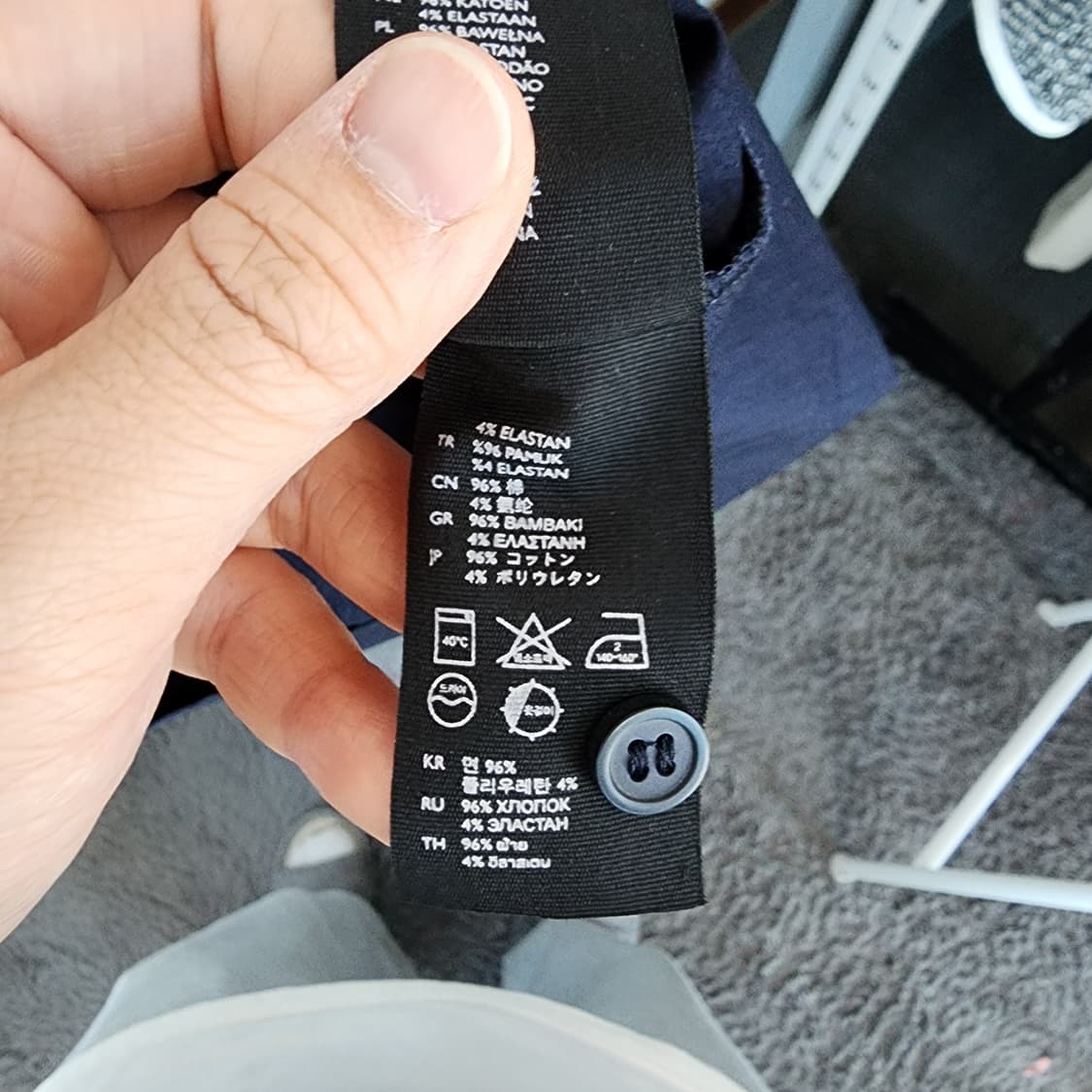 COS 코스 네이비 반팔 셔츠 원피스 상품이미지5