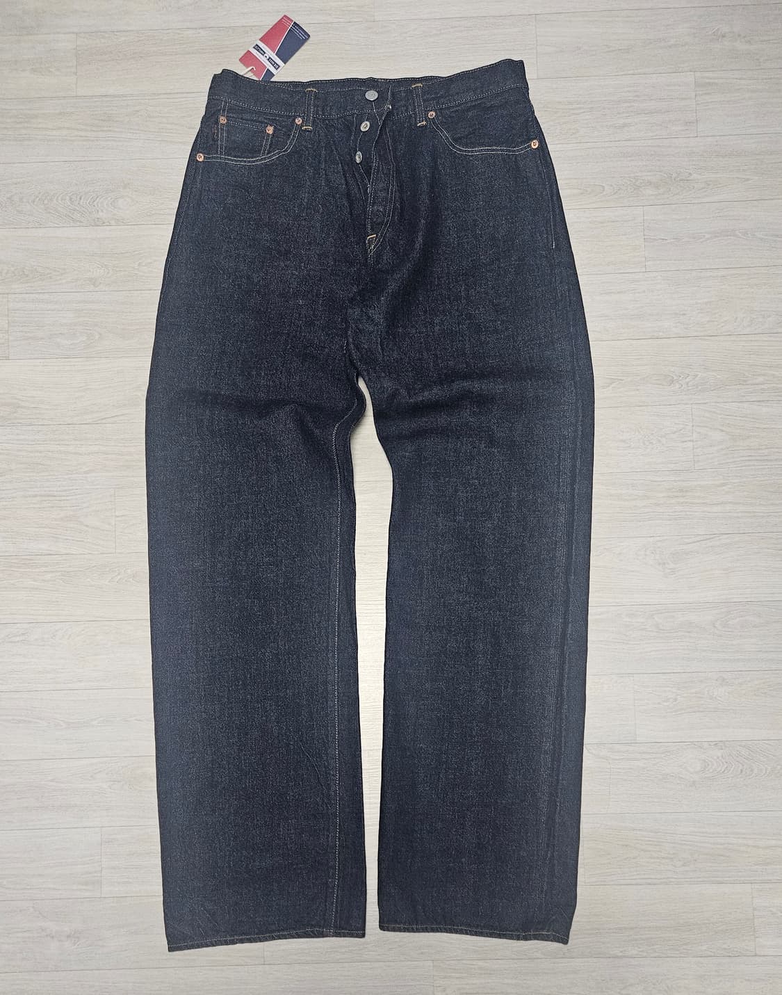 [새상품] 34 데밀 011R 원워시 셀비지 데님 상품이미지1